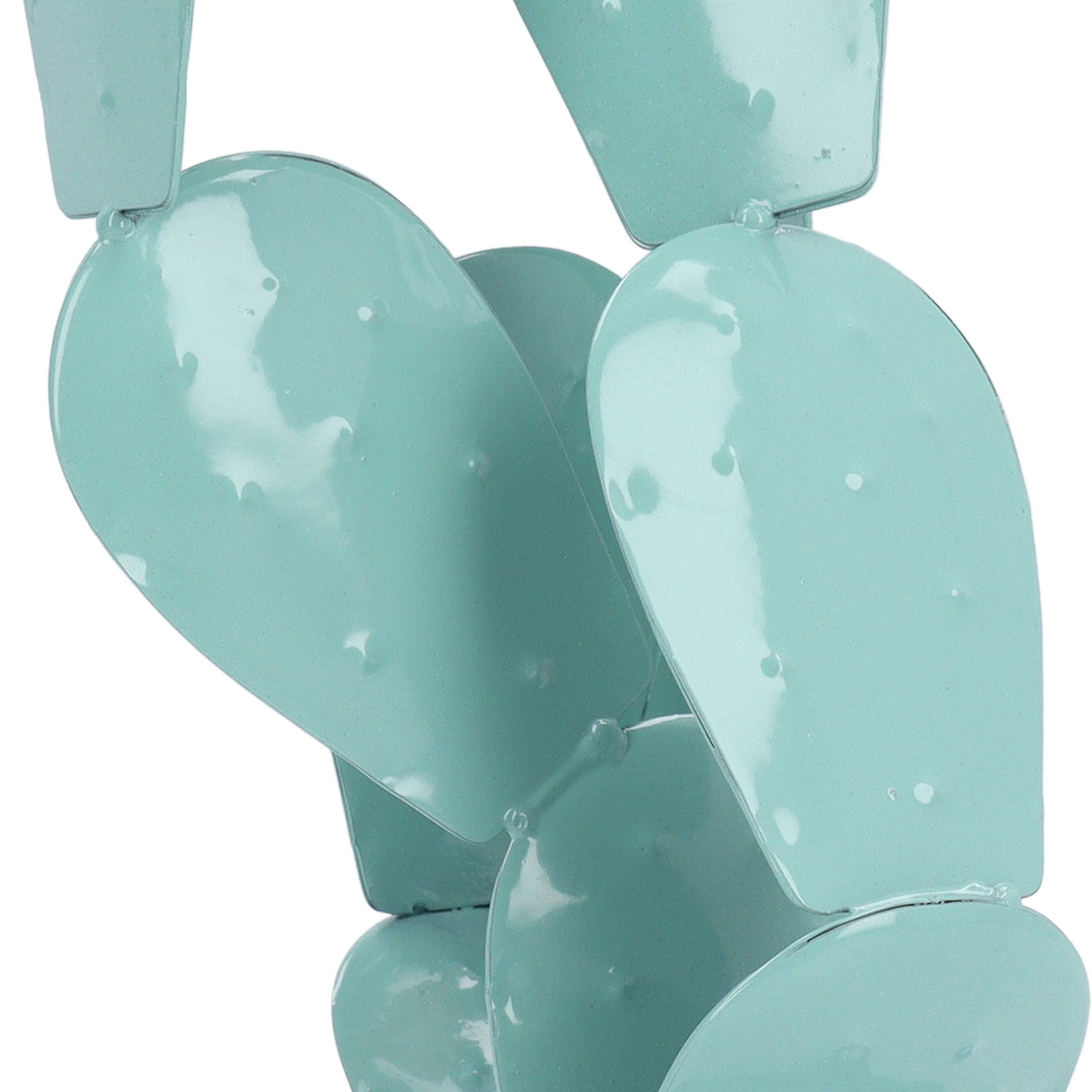 Nieyigj Colorful Metal Prickly Pear Cactus Statue Garden Art Decor, Iron Cactus Sculpture for Outdoor Yard Patio Balcony (10.24 inches / 26 cm)