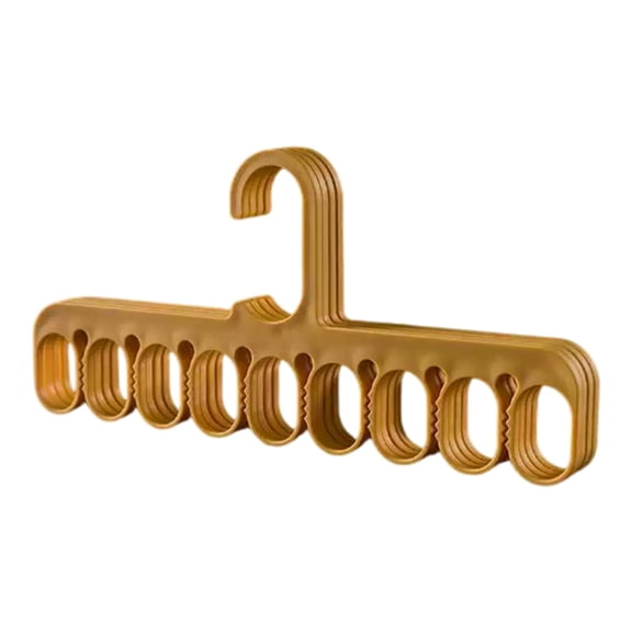 Multi-Functional 10-Hole Hanger, Bra & Camisole Organizer, Space Saving Closet Storage Hook for Ties, Scarves, Belts, Heavy Duty Plastic Hangers for Clothes, Wall Or Rod Mount, Hanger 5 Pcs
