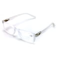 thumbnail image 4 of 3 Pairs Lightweight Rectangular Unisex Readers with Spring Hinge - Soft Matte Reading Glasses - Spring Hinge, 4 of 5