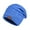 Blue, variant on Slouchy Knit Cap Warm Stocking Hats Guys Winter Hat Plain Hat Women's Winter Fashion Plus Velvet Mixed Color Versatile Woolen Knitted Hat To Keep Out The Cold
