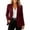 Wine, variant on yeiolnoer Women's Blazers Business Casual Long Sleeve Shirts Button Front Suit Jacket with Pocket for Office(White,X-Large)