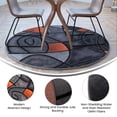 thumbnail image 4 of Orange 5x5 Round Abstract Rug, 4 of 4