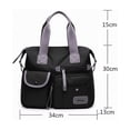 thumbnail image 2 of Bolsa Bloosom Mujer Impermeable Viaje Nylon Crossbody Bandolera Negro, 2 of 4