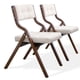 thumbnail image 1 of Sillas plegables HOMEFUN acolchadas de madera con cojín, paquete de 2 unidades, color camel, 1 of 8