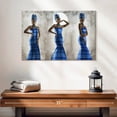 thumbnail image 2 of Elephant Stock Regal African Woman Wall Art - Horizontal Canvas Wall Art - Bedroom Wall Decor - People Canvas - Brown And Blue Decor - 24" x 16", 2 of 8