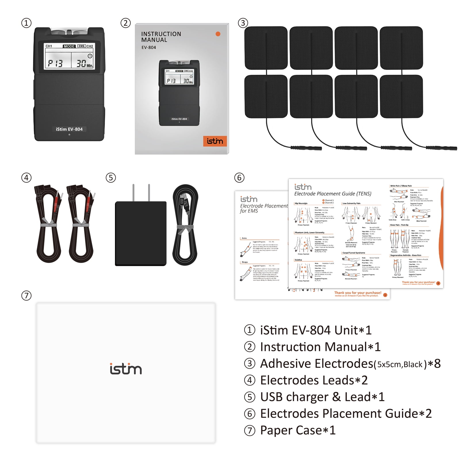 Auvon Nursal Belifu Roscoe Tens/EMS EV-804 EV-805 Tens 7000 Digital Tens  Unit with Accessories Tens Unit Muscle Stimulator General Pain Relief  Muscle Pain - China Tens Machine