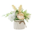 thumbnail image 2 of Simulación de flor de artificial con jarrón Ramo Bolas de plantas para Blanco, 2 of 9