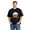 Black-113, variant on Women's Cotton T-Shirt, Cat Ghost Meow Boo Cute Graphic Crew Neck Short Sleeve Tee for Halloween Party