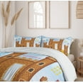 thumbnail image 6 of Ambesonne Video Game Duvet Cover Set, Castle Leisure Hobby, 2-Calking, Pale Caramel Blue, 6 of 7