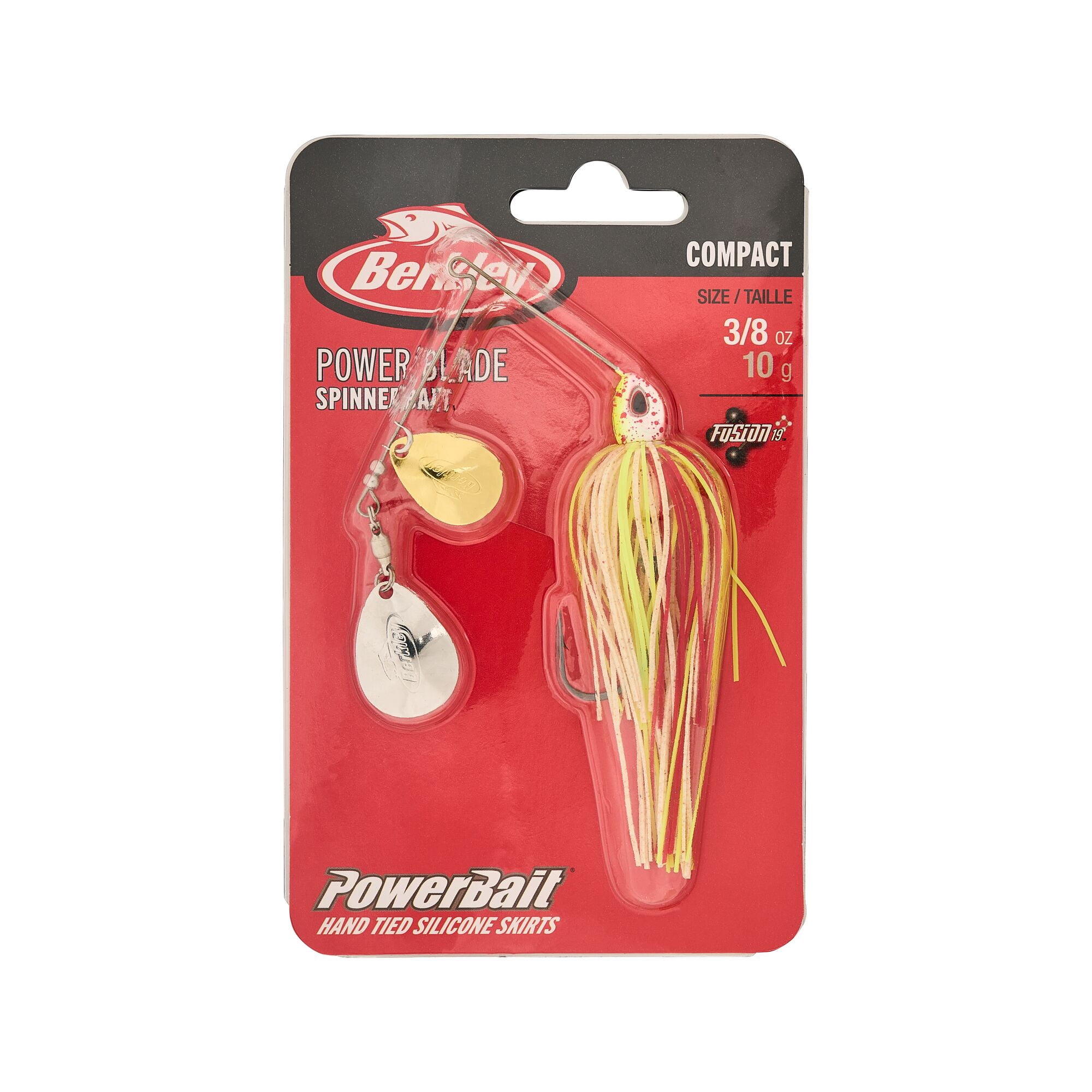 Berkley Power® Blade Compact, Spinnerbaits, Hot Slaw/Gold + Silver (1-count)