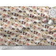 thumbnail image 2 of Soimoi Coton Tissu Imprimé Patchwork Géométrique & Chiens par la Cour 42 Pouces de Large, 2 of 3