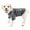 Black, variant on Pet Life ® Active 'Warf Speed' Heathered Ultra-Stretch Yoga Fitness Dog T-Shirt