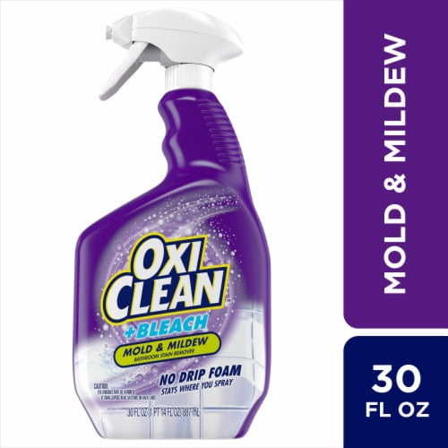 OxiClean Plus Bleach No Drip Foam Mold & Mildew Bathroom Cleaner 30 fl oz - Pack of 2