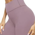 thumbnail image 5 of QLEICOM Womens Athletic Shorts, Plus Size Shorts, Solid Running Shorts Sport Pant Elastic Waist Workout Shorts Yoga Shorts, Running Shorts, Comfy Beach Shorts, Cycling Shorts Purple M, 5 of 6