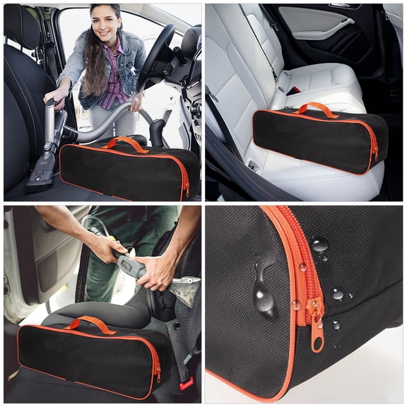 RENACLIPY Black Car Storage Bag 2-Pack for Automotive Essentials Organizer