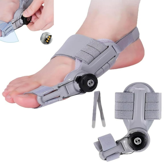 Bunion Fix - Adjustable Bunion Corrector For Women & Men Big Toe - Orthopedic Toe Straightener With Anti-Slip Heel Strap And Silicone Pad