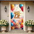 thumbnail image 7 of Happy 79th Birthday Celebration Banner Colorful Balloons Cake Confetti Backdrop Party Supplies Decorations Photography Props Background Birthday Party, 7 of 7