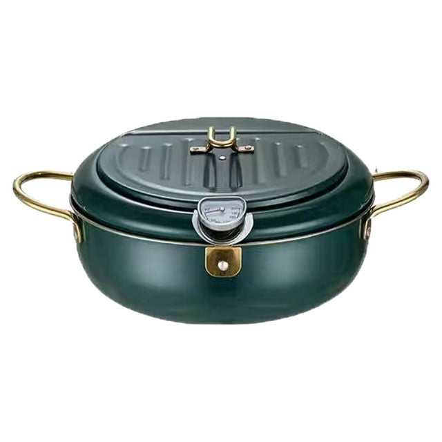 Halloween Kitchen Decor Stainless Deep Fryer Japanese Deep Fryer Pot Stainless Frying Pot With And Oil Drip Drainer Rack For Chicken French Chips Dip