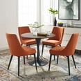 thumbnail image 5 of Modway Lippa 36" Round Veneer and MDF Dining Table in Black/Walnut, 5 of 5