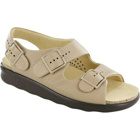 

Women s SAS Relaxed Adjustable Strap Slingback Sandal Natural Leather 7.5 W