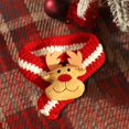 thumbnail image 5 of FYTPOV Red Pet Scarf, Creative Knit Scarves, Christmas Deer Cat Scarf for Dogs and Cats, Cute Pet Costume for Xmas Party, Cat Clothes Dog Clothes, M, 5 of 5
