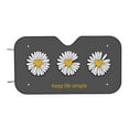 thumbnail image 7 of Fotbe Keep Life Simple Daisy Flower Car Windshield Sunshade | Sun Visor Protector Front Window Shade, Keeps Out UV Rays, Keeps Your Vehicle Cool-Small, 7 of 7