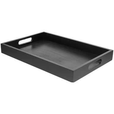 Rectangular Tray Wood Serving Breakfast Trays Decor Plate Tea Room Bread For Eating