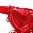 thumbnail image 4 of Traje De Danza Del Vientre Sujetador Halter Top Lentejuela Performance Outfits Red Sunnimix Traje de baile sujetador, 4 of 8
