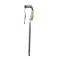 Adjustable Offset Cane With Foam Hand Grip And Strap 31-39 Inch  Silver 1 Ea  2 Pack