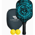 thumbnail image 3 of Professional Pickleball Set, Carbon Fiber Surface Pickleball Paddles with Tournament Grade Polypropylene Honeycomb Core Compatible with Unmatched PerCompatible withmance, 3 of 5