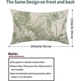 thumbnail image 3 of Vintage Flowers Lumbar Pillow Covers 12x20 Inch Set of 2 Sage Green Floral Leaves Decorative Rectangular Throw Pillows for Couch Rustic Pillow Cases Home Decor for Sofa Living Room Outdoor, 3 of 6