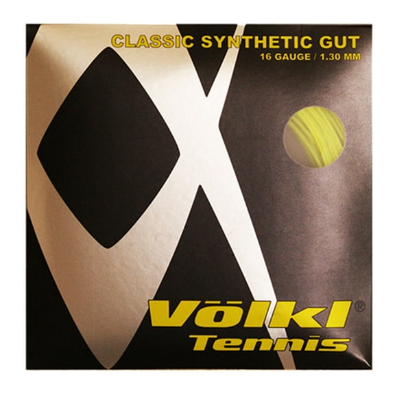 Volkl Classic Synthetic Gut 16G Tennis String Optic Yellow (   Optic Yellow  )