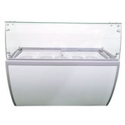 OMCAN 44589 60-INCH ICE CREAM DIPPING FREEZER WITH FLAT SNEEZE GUARD