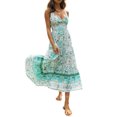 thumbnail image 1 of ITFABS Robe Sexy à Manches Courtes/sans Manches pour Femmes, Jupe Décontractée Imprimée, 1 of 5