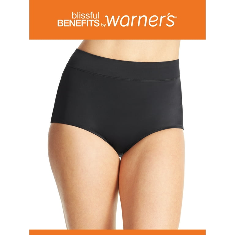 Warners Blissful Benefits Dig-Free Breathable Microfiber Hi-Cut 3-Pack 