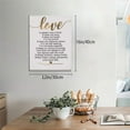 thumbnail image 3 of Loodaent Love Is Patient Love Is Kind 12”x16” Framed Canvas Art Prints, 3 of 6