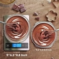 thumbnail image 3 of Báscula de Cocina Digital de Acero Inoxidable y Vidrio Templado con Precisión de 1g para Hornear y Cocinar hasta 10 kg, 3 of 6