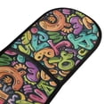 thumbnail image 2 of Dailycode Double Sided Oven Mitt with Loop Heat Resistant Kitchen Long Potholders 7" x 35" Funny Characters, 2 of 6