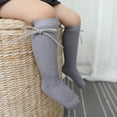 thumbnail image 5 of Travelwant 4Pairs Toddler Knee High Socks Baby Little Girls Cable Knit Cotton Stockings 0-5T, 5 of 7