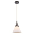 thumbnail image 6 of 447-1P-BB-G41 Innovations Lighting Cone - 1 Light Cord Hung Mini Pendant-7.75 Inch Wide and 11.13 Inch Tall-Brushed Brass Finish-Matte White Glass, 6 of 7