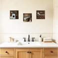 thumbnail image 3 of CCWACPP Laundry Room Decor Wall Art Brown Laundry Sign Picture Canvas Farmhouse Wash Dry Fold Painting Rustic Bathroom Hotel Decor Framed (10.00" x 10.00" x 3PCS), 3 of 5
