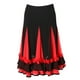 thumbnail image 2 of Falda larga de baile de salón para mujer, falda de disfraz de baile rojo, 2 of 9