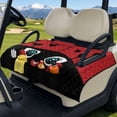 thumbnail image 3 of Pzuqiu Cute Cartoon Ladybug with Heart Spots Design Golf Cart Seat Covers Elastic, for Outdoor, Foldable Golf Cart Seat Cover, Compatible, 3 of 9