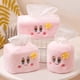 thumbnail image 2 of Caja de papel de peluche con forma de corazón y estrella para niña, juego de pañuelos de papel rosa, material de peluche, 2 of 5