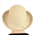 thumbnail image 7 of Sun Hats for Women Summer Beach Packable Travel 50+ UPF Sun Protection Ladies Headwear for Small Heads Upturned Kettle Brim Sausalito Tan, 7 of 7