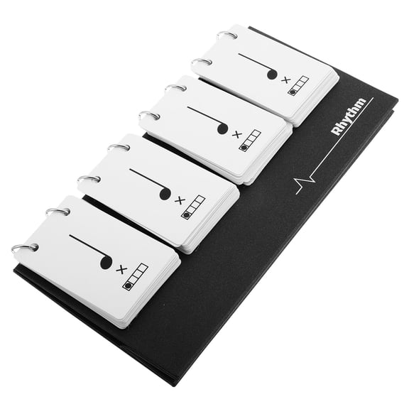 WORGEOUS Music Rhythm Training Cards Multi-Functional Rhythm Flashcards Portable Music Reading And Note Training Cards For Music Education And Practice