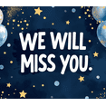 thumbnail image 4 of Blue Watercolor Style Farewell Banner with Balloons Star Elements Party Decoration Background Backdrop for Farewell Parties Departure Celebrations Photography Props and Memory Events, 4 of 8