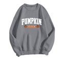 thumbnail image 3 of Holzkary Sweatshirts for Women Hoodies Pumpkin Season Sweatshirt Atumn Crewneck Tops Thanksgiving Pullover Graphic Printed Pullover Top Comfy Fall Winter Outfits Clothes 2025 Fashion Light Ashy M, 3 of 9