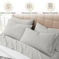 thumbnail image 3 of Southshore Fine Living, Inc. Twin Sheets Set, 4-Piece Hotel Quality Grey Sheet Set, Light Grey, 3 of 9