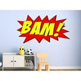 thumbnail image 2 of VWAQ Comic Book Wall Decal Bam Sound Effect Wall Art Superhero Peel And Stick Sticker VWAQ-CB1 (15"H X 22"W), 2 of 2